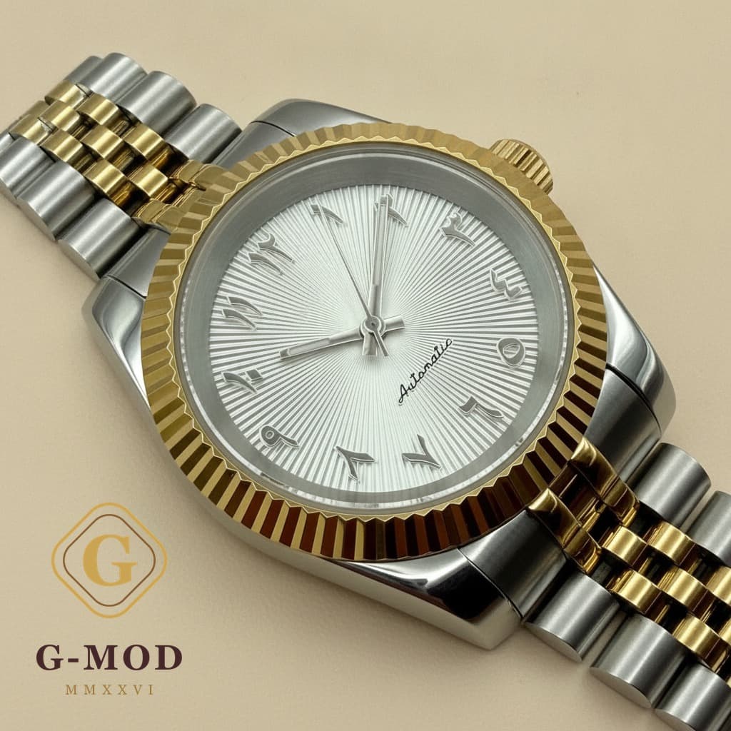 Arabic Dial Blanche Or Jaune