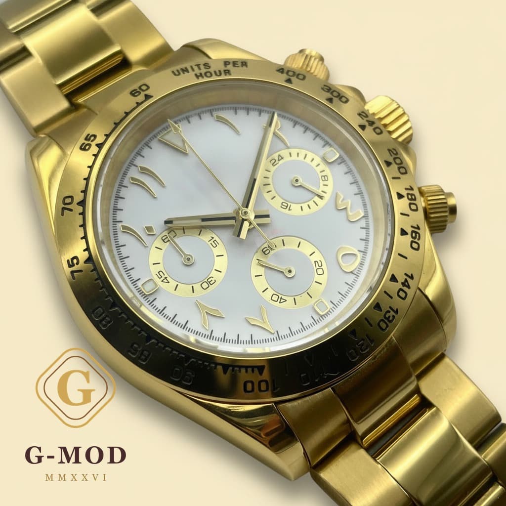 Lorena Or Jaune Arabic Dial Blanche