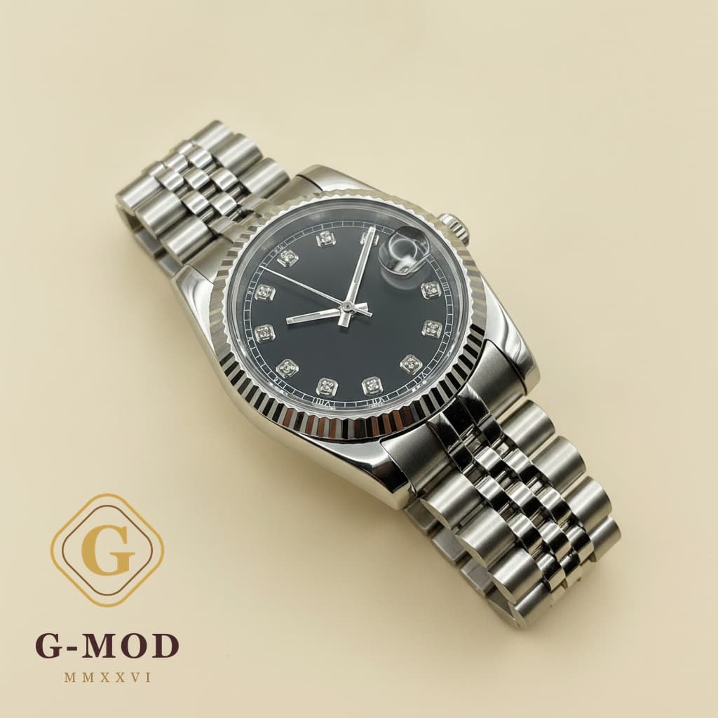 Astoria Noire Orné de Diamants
